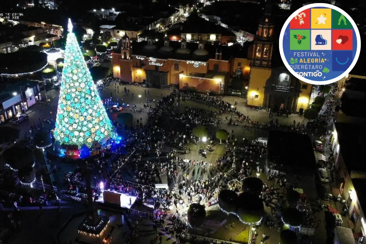 Festival Alegría Contigo 2025: Dónde, cuándo y costos de las actividades previas a la Navidad. Foto: Gobierno de Querétaro | pensadorqueretano.com | Canva