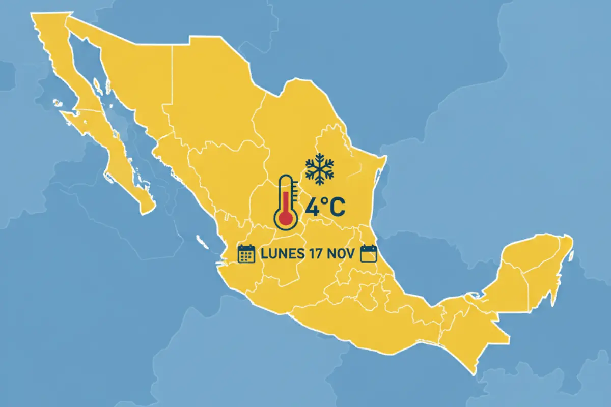 Frío en la CDMX este lunes 17 de noviembre. Foto: IA