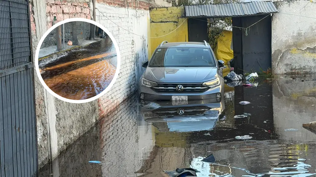 VIDEO | Fuga de agua inunda viviendas en Azcapotzalco, CDMX