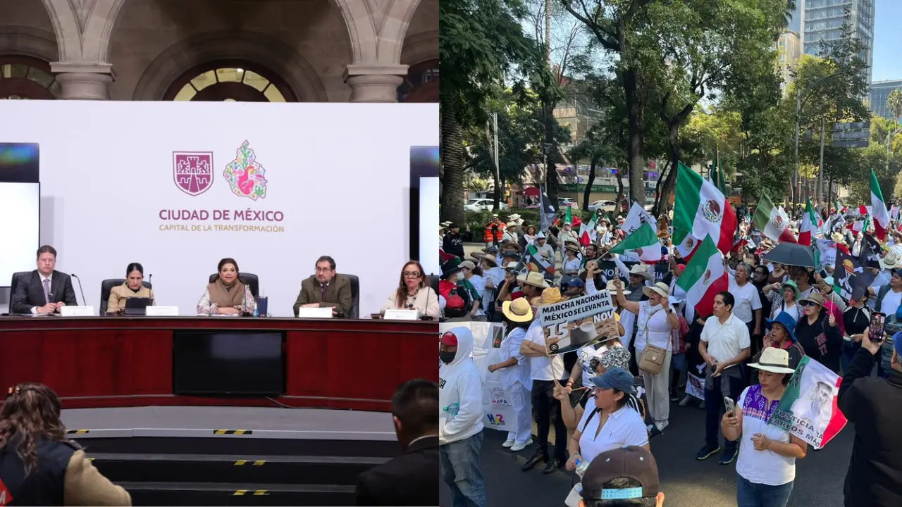 Bertha Alcalde Luján, Fiscal General de Justicia de la CDMX. Manifestación Generación Z | Gobierno de la Ciudad de México | Posta CDMX | Facebook | Canva