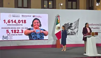 Gobierno Federal dispersa el último pago de pensiones de 2025 y revela cifras en inversión social