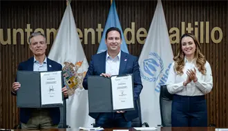 Saltillo y Acnur firman alianza para fortalecer integración de refugiados