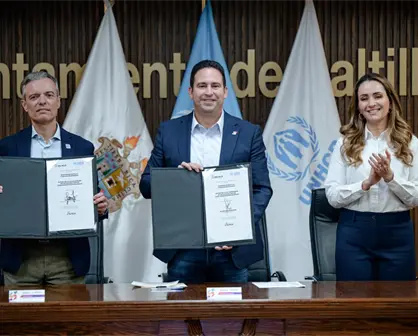 Saltillo y Acnur firman alianza para fortalecer integración de refugiados