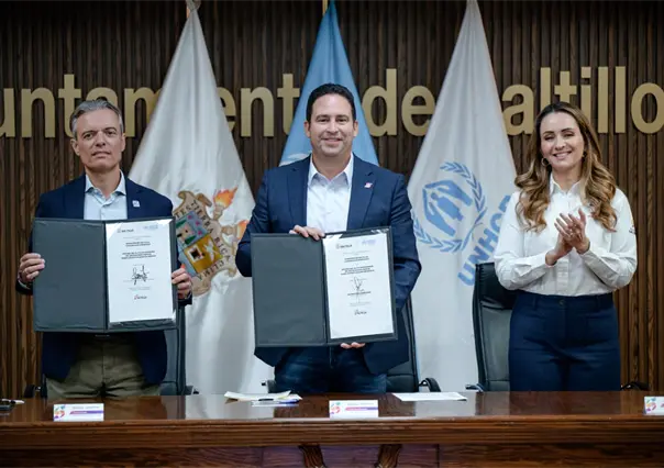 Saltillo y Acnur firman alianza para fortalecer integración de refugiados