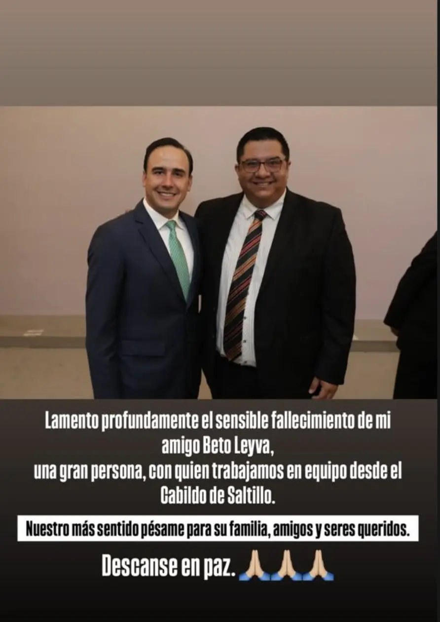 imagen recuadro Manolo Jiménez despide a exregidor de Saltillo / Foto: Manolo Jiménez