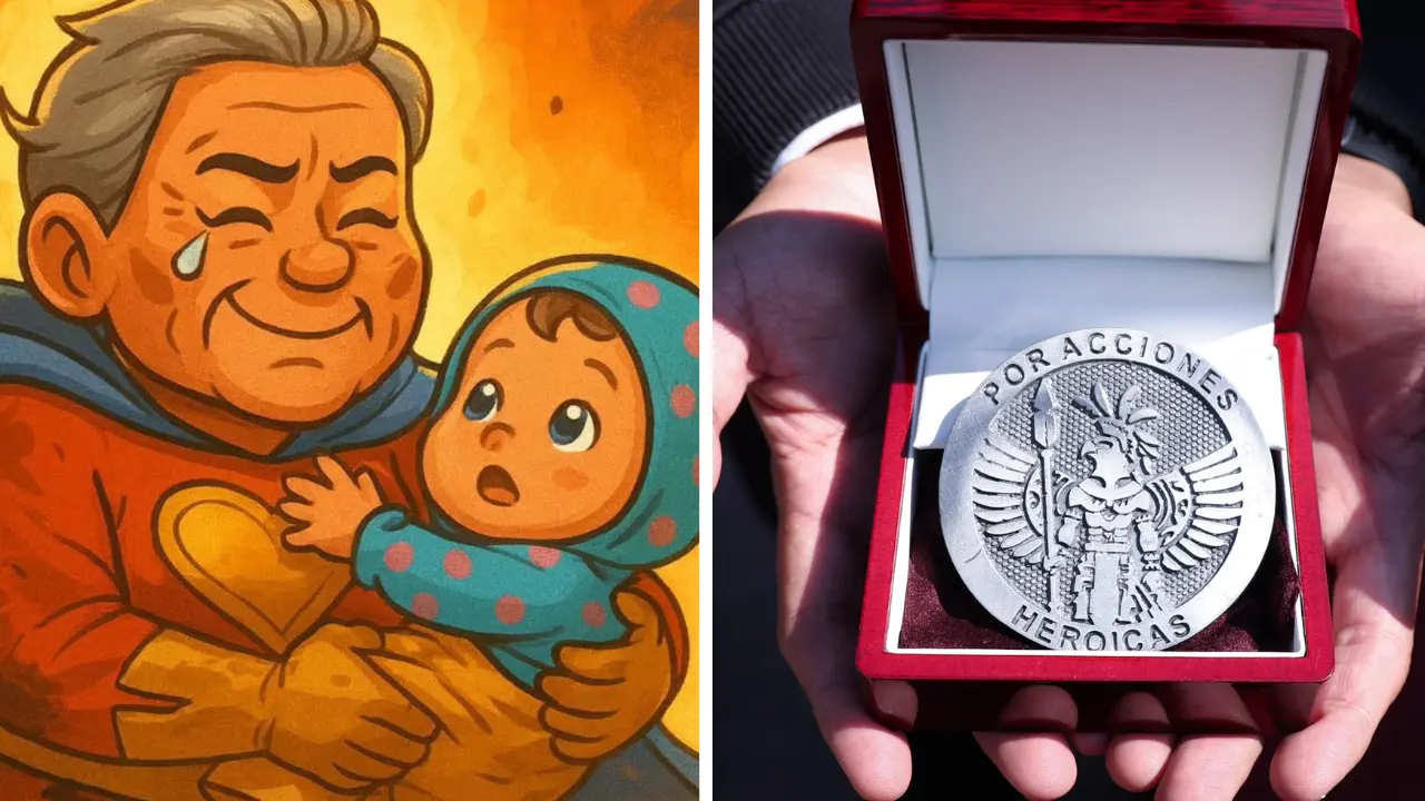 Ilustración de Alicia Matías, medalla Yaotl. Foto: X @HeidiCabrera17 | @ClaraBrugadaM