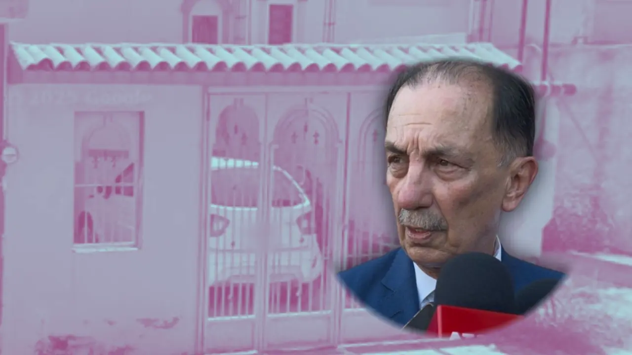 El Fiscal General de Justicia en Nuevo León, Javier Flores Saldívar y vivienda dónde se registró un triple homicidio. Foto: Composición Canva