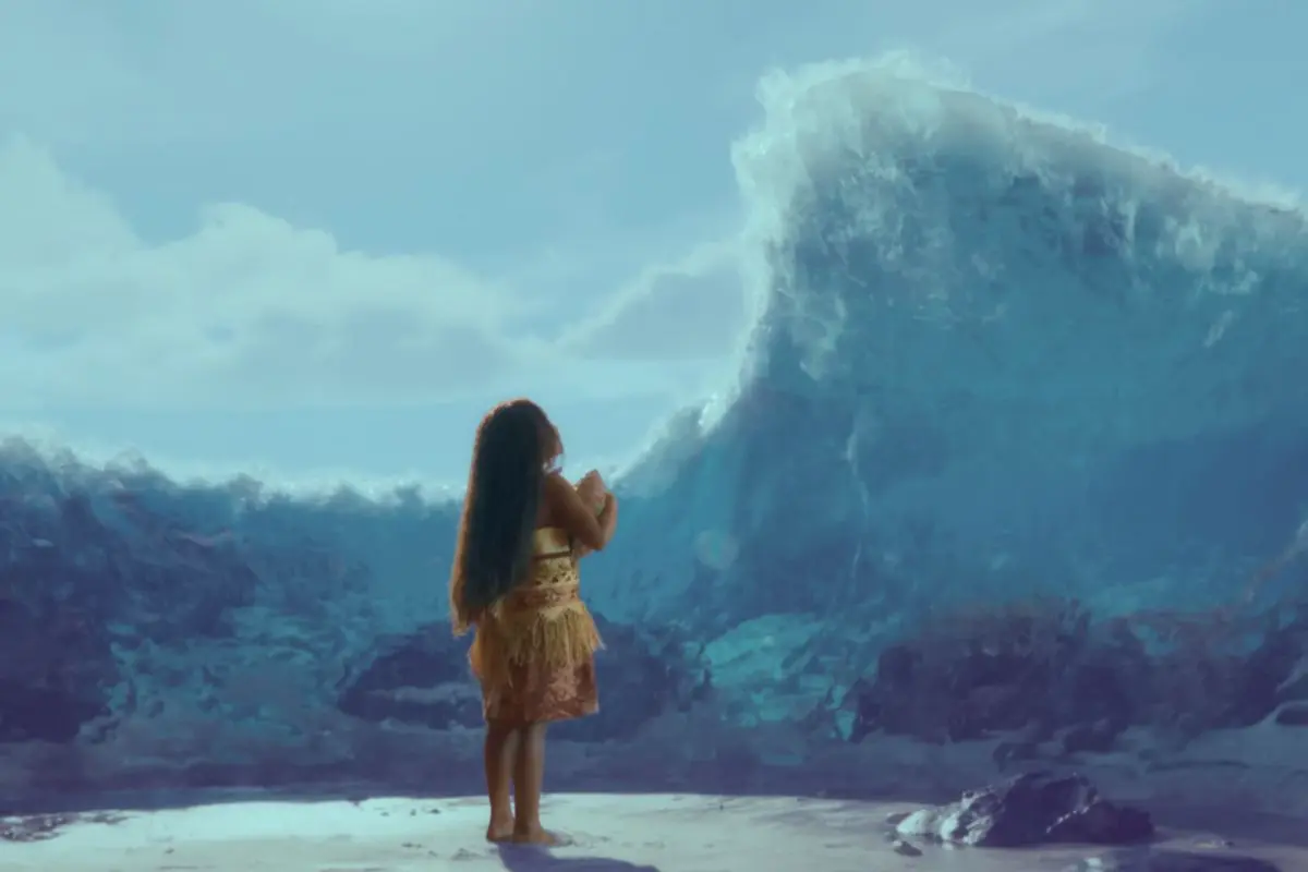 Catherine Lagaaia interpreta a Moana en su live action. FOTO: CANVA/YouTube: Disney