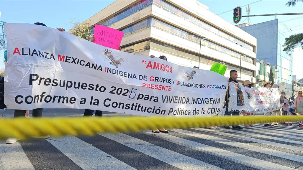 FOTOS | Protesta indígena paraliza avenidas clave en CDMX: estas fueron sus exigencias
