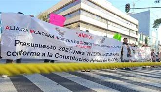 FOTOS | Protesta indígena paraliza avenidas clave en CDMX: estas fueron sus exigencias