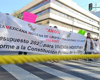 FOTOS | Protesta indígena paraliza avenidas clave en CDMX: estas fueron sus exigencias