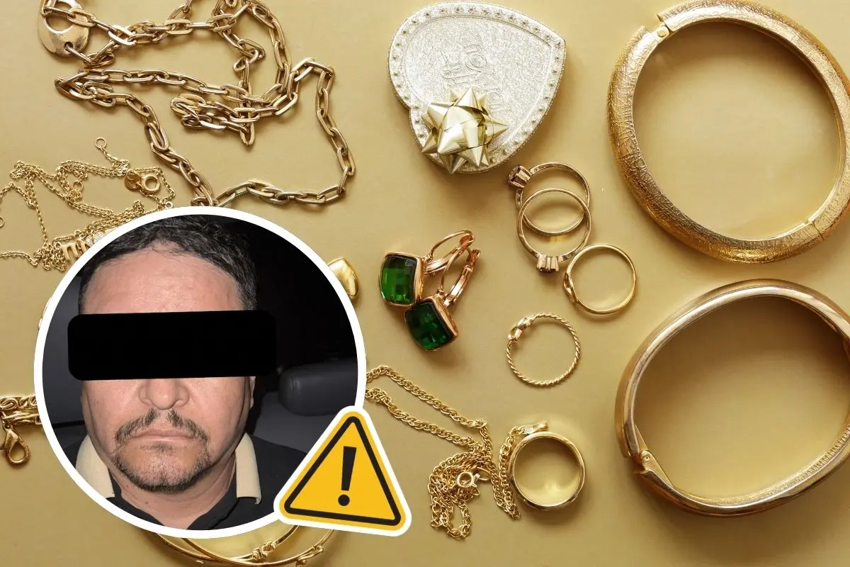 Detienen a presunto implicado en robo de joyería ejemplificado en imágenes de stock / Foto: Secretaría de Seguridad Pública | Canva