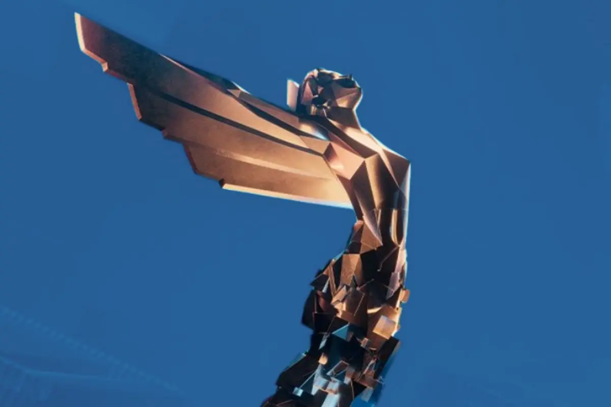 El diseño del trofeo para los próximos The Game Awards 2025. FOTO: CANVA/X: @thegameawards