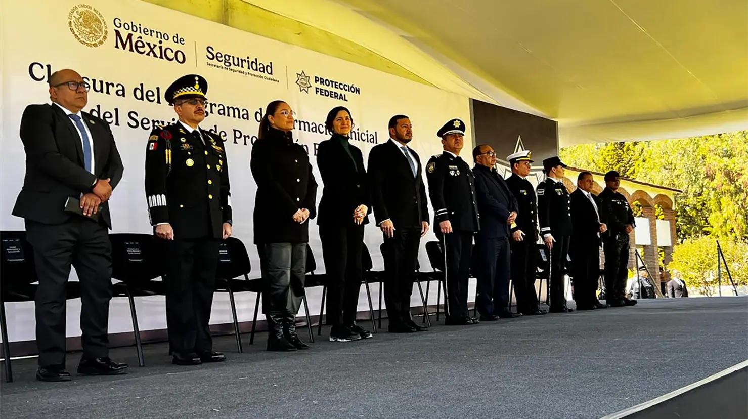 SSPC suma 98 nuevos cadetes al Servicio de Protección Federal y refuerza sus operaciones en 2025. Foto: SSPC