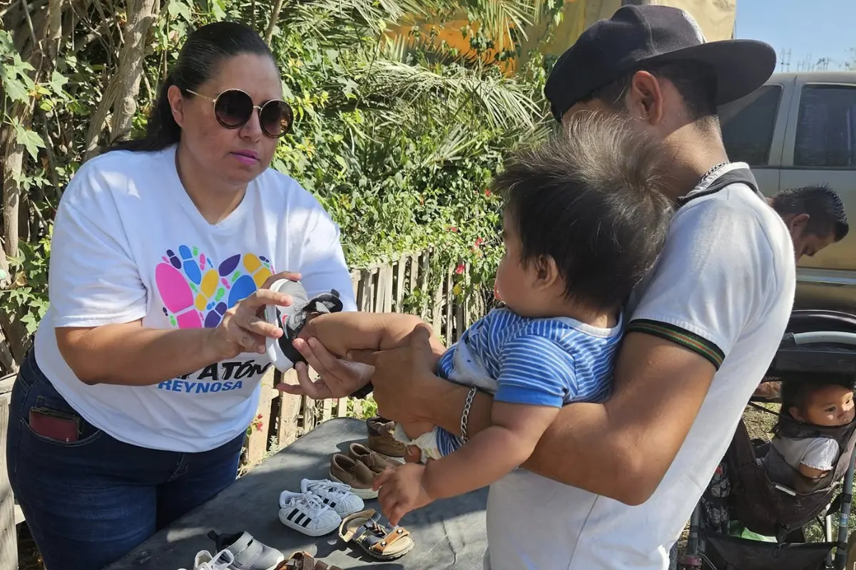 El Zapatón Reynosa 2025 es una convocatoria para donar calzado en buen estado para quienes más lo necesitan. Foto: Foto: Fb @Zapatón Reynosa