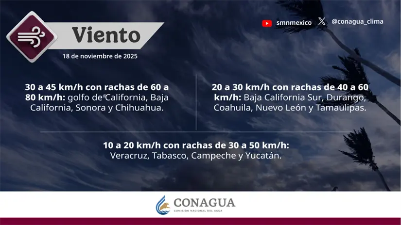 imagen recuadro FOTO: X | CONAGUA Clima