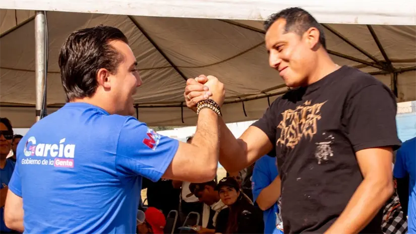 El alcalde de García, Manuel Guerra Cavazos. Foto: Gobierno de García