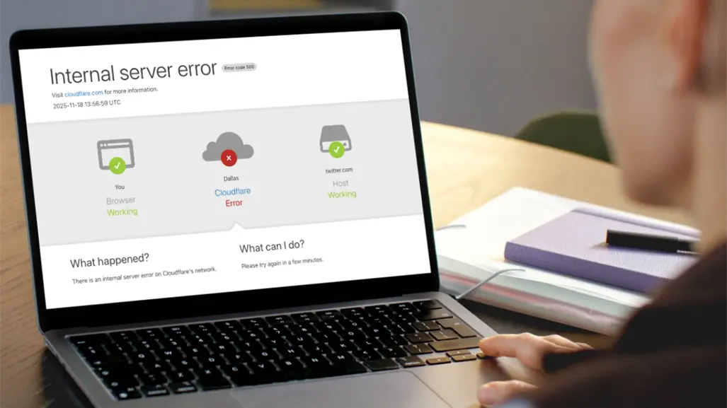 Caída en red de Cloudfare provoca fallos en Internet: X y ChatGPT, entre los afectados