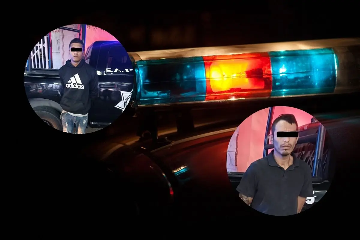 Dos hombres fueron detenidos por elementos de la Policía de Monterrey. Foto: CANVA / Policía de Monterrey