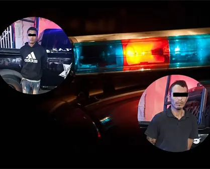 Policía de Monterrey detiene a dos hombres con moto robada