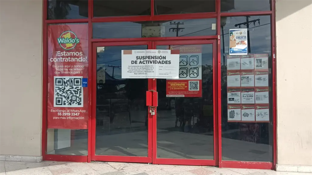 Clausuran tres tiendas Waldo´s en La Paz por irregularidades de seguridad