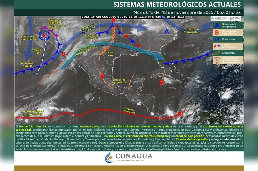 imagen recuadro Con ambientes templados a fríos durante las mañanas y noches. Foto: CONAGUA Clima