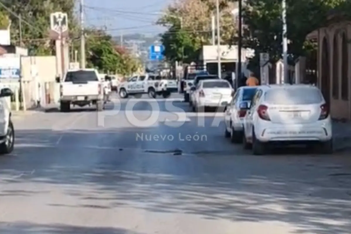 La ejecución de un hombre en Montemorelos desató un intenso despliegue de seguridad en el centro de la ciudad. Foto: Raymundo Elizalde