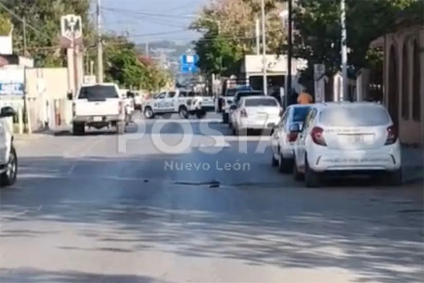 Un violento ataque en el corazón de Montemorelos dejó a un hombre muerto y a las autoridades en alerta máxima. Foto: Raymundo Elizalde