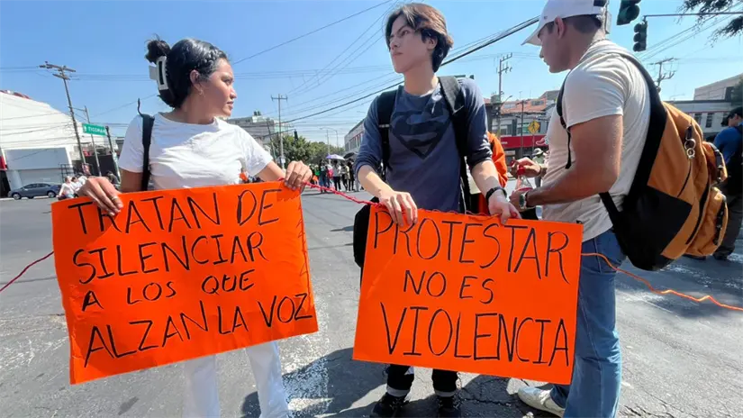 Manifestación de Estudiantes del Instituto Politécnico Nacional (IPN). Foto: Luis Antonio Alfaro