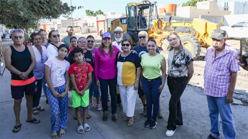 Arranca el Programa Emergente de Reencarpetado en Rinconada Las Californias. Foto: Milena Quiroga Romero