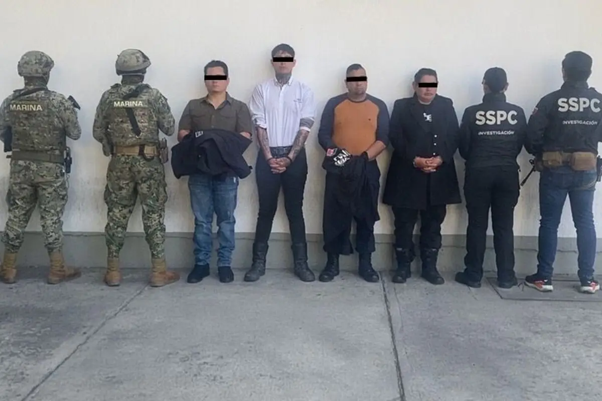 Los policías fueron arrestados en Jalisco Foto: Gabinete de Seguridad