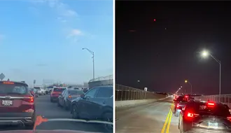 ¡Puente Anzaldúas colapsa! Automovilistas quedan atorados en su regreso a Monterrey