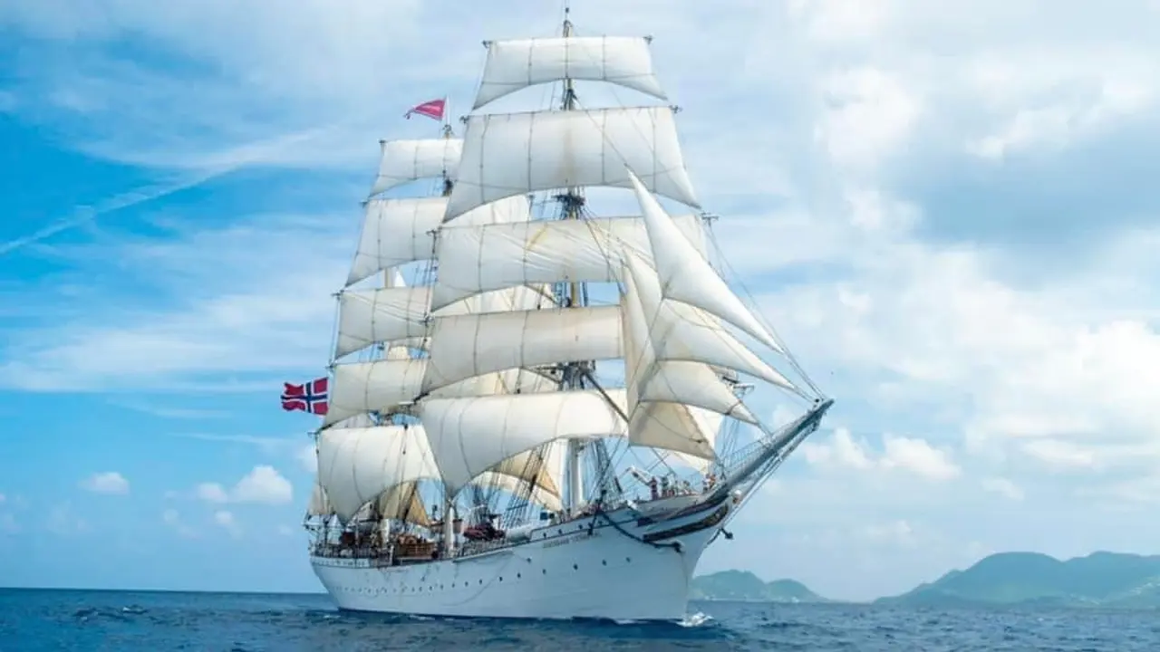 El velero noruego Statsraad Lehmkuhl arribará a Pichilingue como parte de una expedición científica internacional. Foto: one ocean expedition