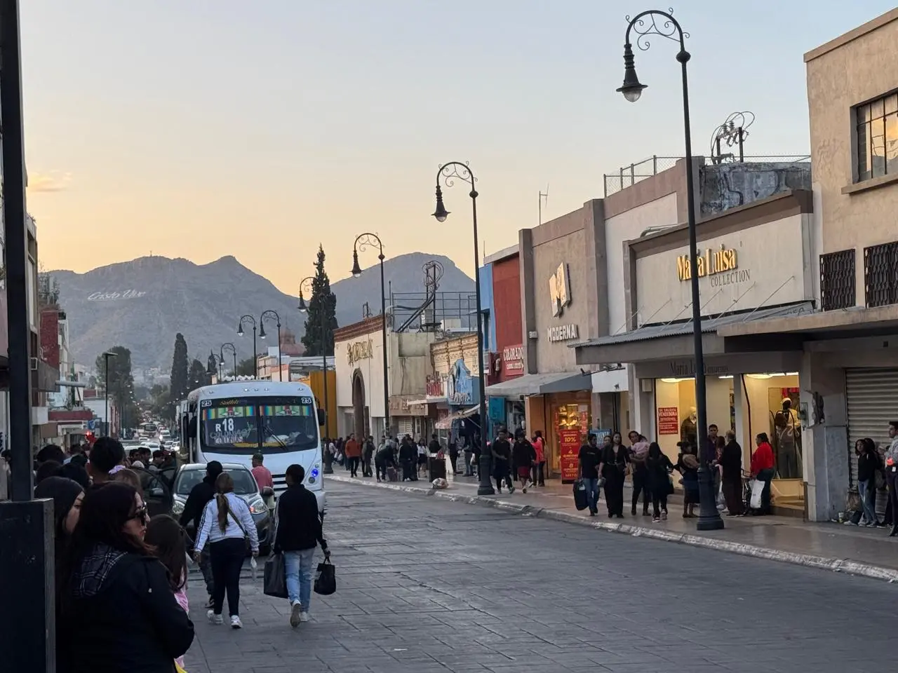 Zona Centro de Saltillo representando un clima como el pronosticado por CONAGUA para este 18 de noviembre / Foto: Victor B. Martinez