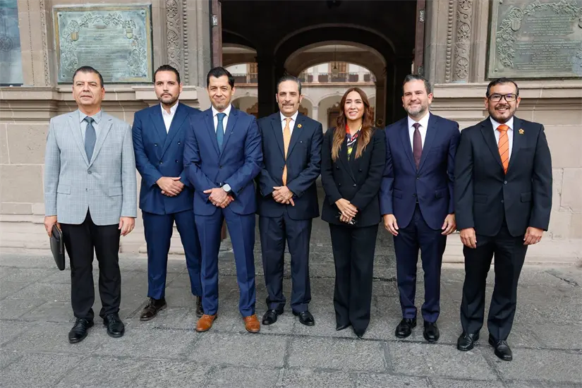 El Director General de Agua y Drenaje, Eduardo Ortegón Williamson, durante su participación en la Glosa del Cuarto Informe en Nuevo León. Foto: Gobierno de Nuevo León