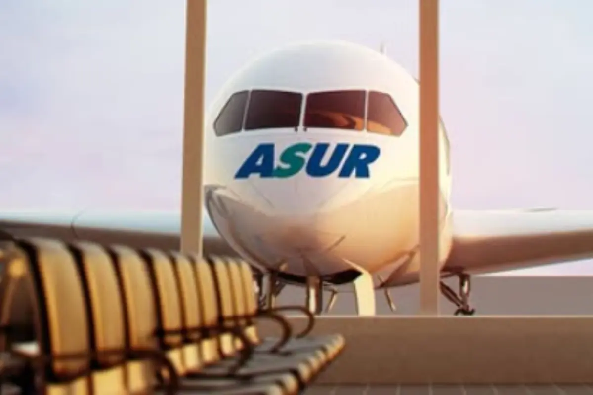 Avión de Grupo Asur Foto: Instagram @aeropuertosdelsureste