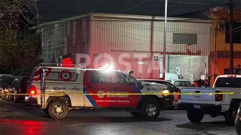 Policía de Monterrey aseguró la zona. Foto: Policía de Monterrey