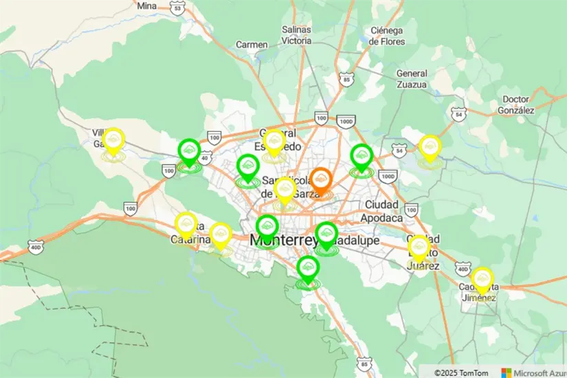 La calidad del aire en la Zona Metropolitana de Monterrey. Foto: Aire Nuevo León