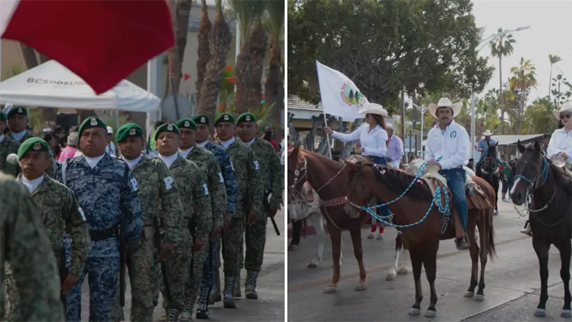 imagen recuadro Soldados durante el desfile del 20 de noviembre, 2024. Foto: Archivo POSTA Baja California Sur
