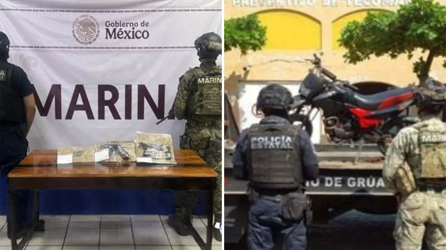 Detienen a 54 presuntos integrantes de Los Mezcales en Colima durante operativo Pez Vela 2025. Foto: X (@SEMAR_mx)