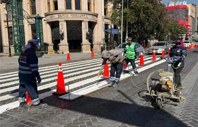 Intensifican acciones de limpieza en el Centro de Monterrey previo al Mundial 2026