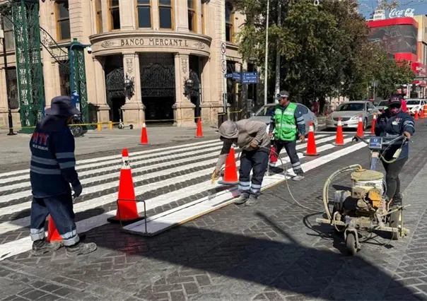 Intensifican acciones de limpieza en el Centro de Monterrey previo al Mundial 2026