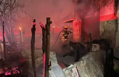 Incendio en Pesquería deja un lesionado y un hombre calcinado