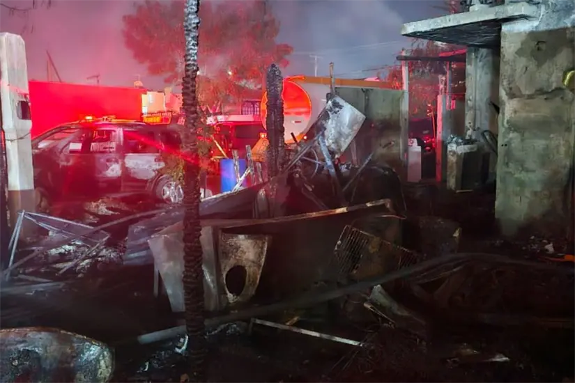 imagen recuadro Protección Civil Nuevo León acudieron al llamado de emergencia. Foto: PCNL