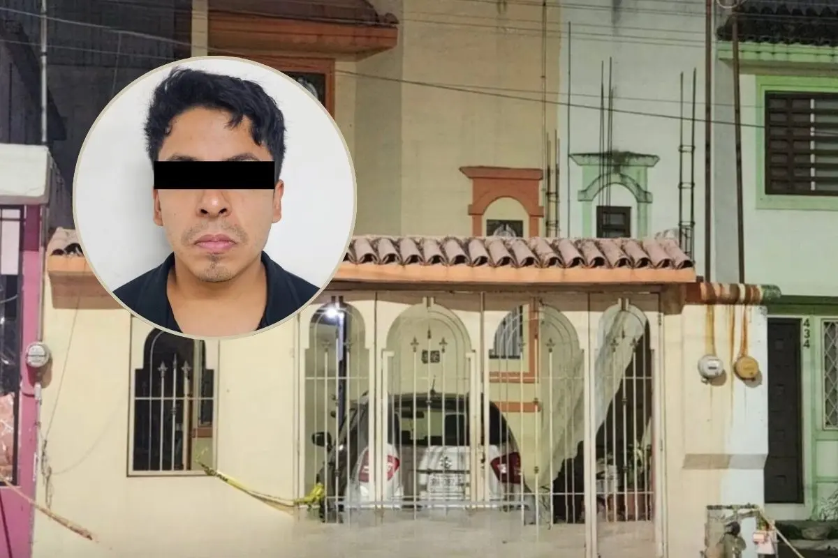 Detención de hombre acusado de triple crimen en Guadalupe. Foto: FGJNL