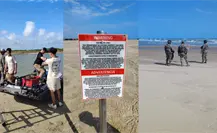 Esta es la razón por la que EU puso anuncios de restricción en la playa Bagdad en Matamoros