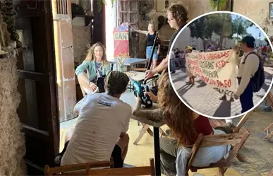 Choque de realidad y ficción: manifestantes complican grabaciones de película internacional