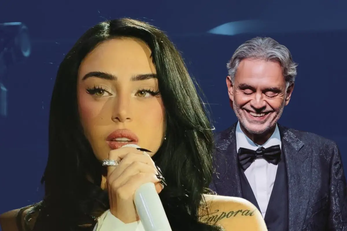 Andrea Bocelli subió a Nicki Nicole al escenario durante su presentación en el Hipódromo de San Isidro. FOTO: CANVA/IG: @nicki.nicole y @andreabocelliofficial
