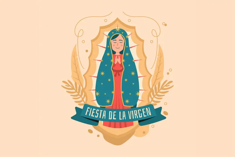 Pintura de la Virgen de Guadalupe | Foto: Freepik