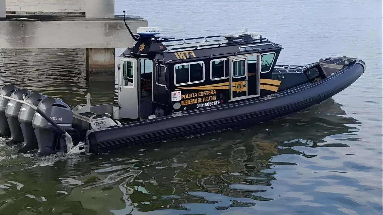 Lancha rápida de SSP durante el operativo de búsqueda. Foto: Canva | SSP